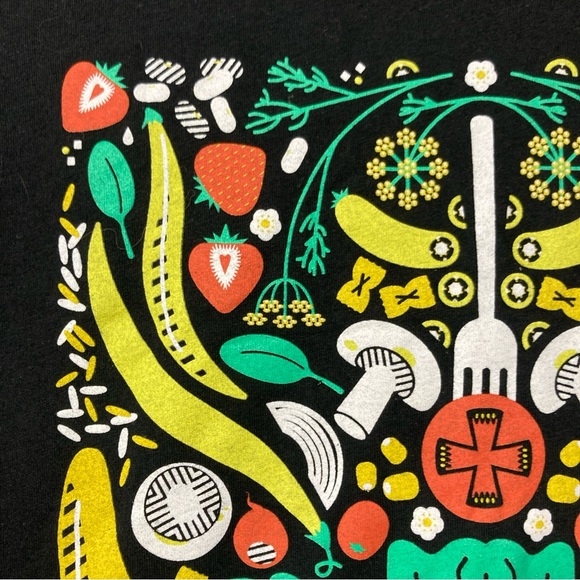 Willy Street Co-Op Madison Wisconsin Grocery Sz L Vegetable Organic T Shirt Tee - Picture 2 of 13